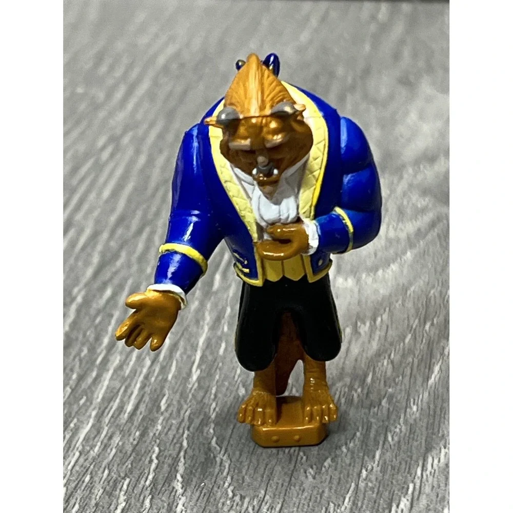 Disney Beauty and the Beast Beast Figurine Blue Suit Ballroom Pose Polly Pocket